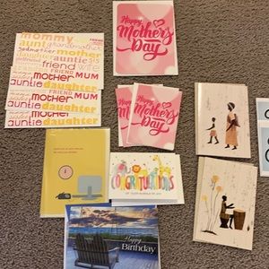 Random assortment of greeting cards